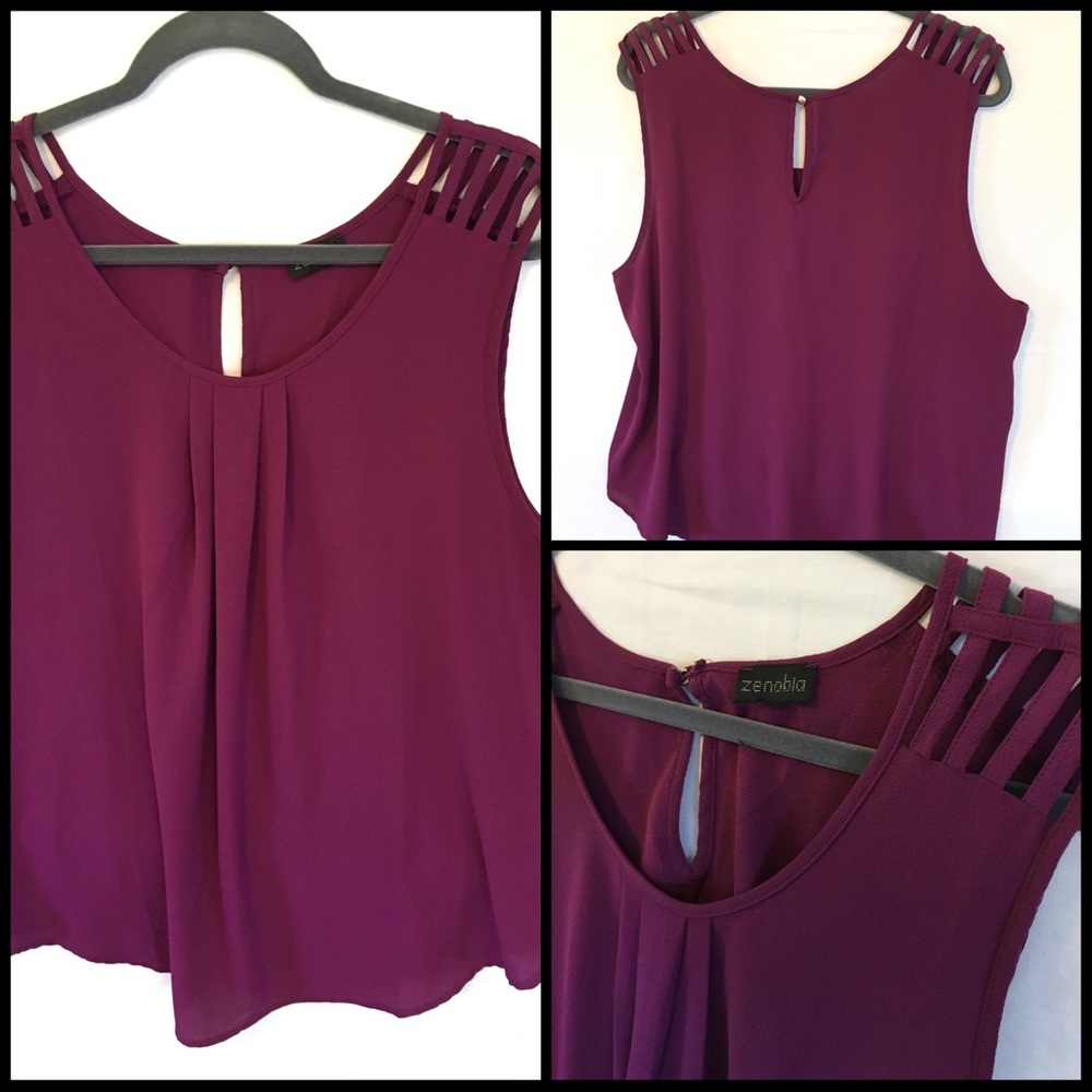 3X Plum Sleeveless Top 💜